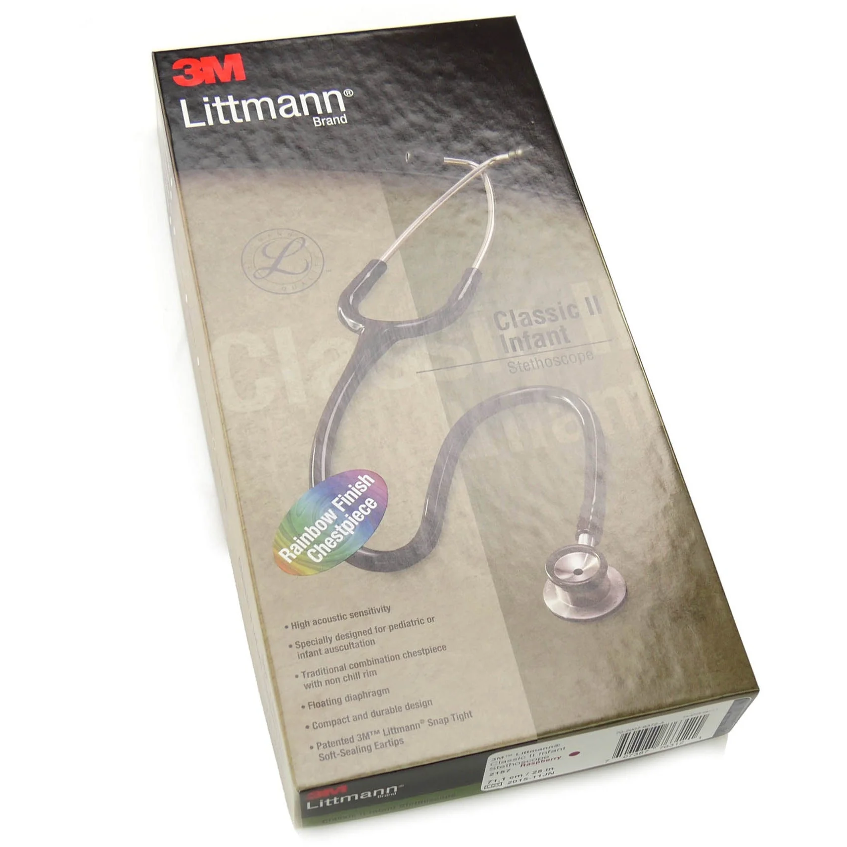 Littmann Classic II Infant Stethoscope: Raspberry Rainbow 2157 - Image 8