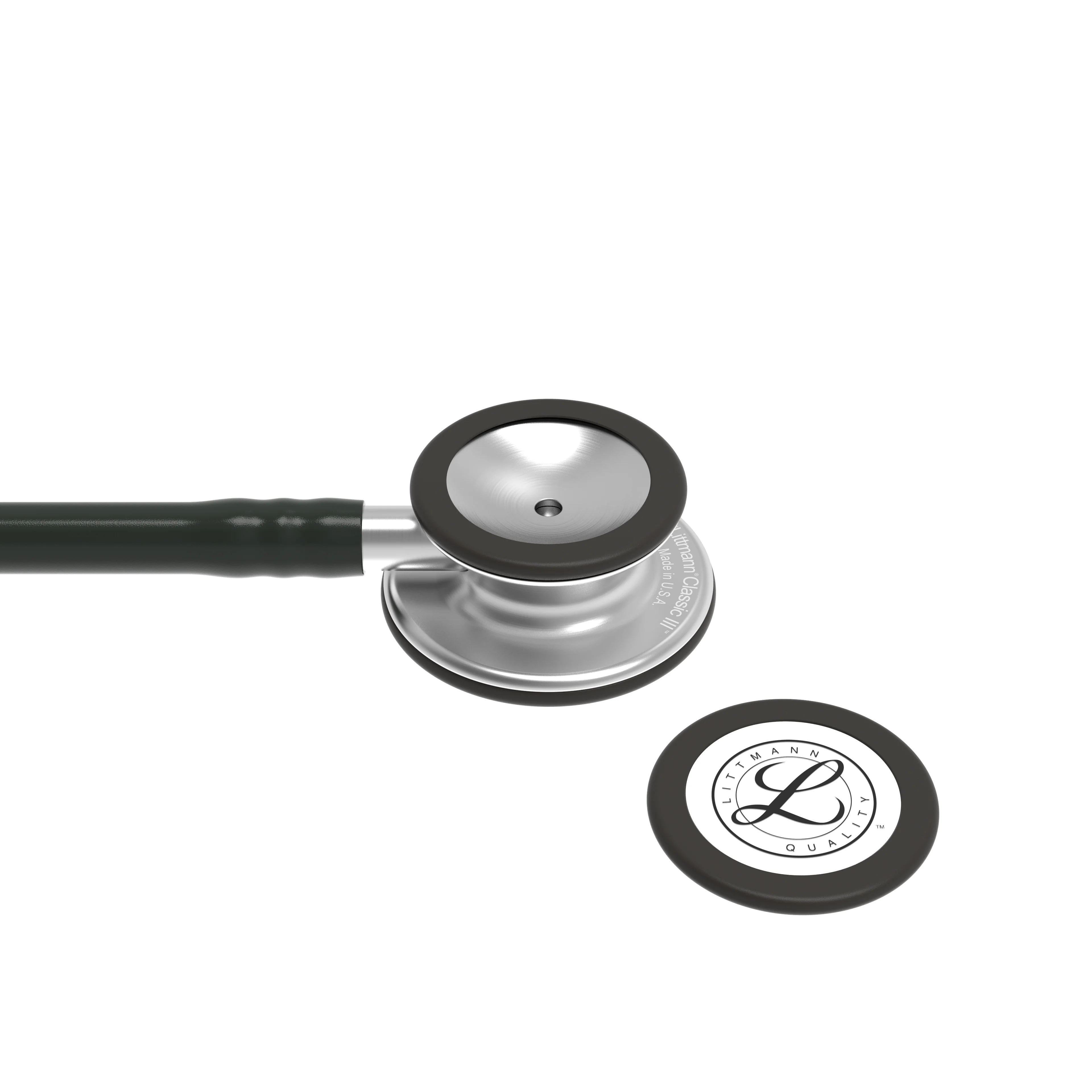 Littmann Classic III Monitoring Stethoscope: Black 5620 - OVER ENGRAVED - Image 5