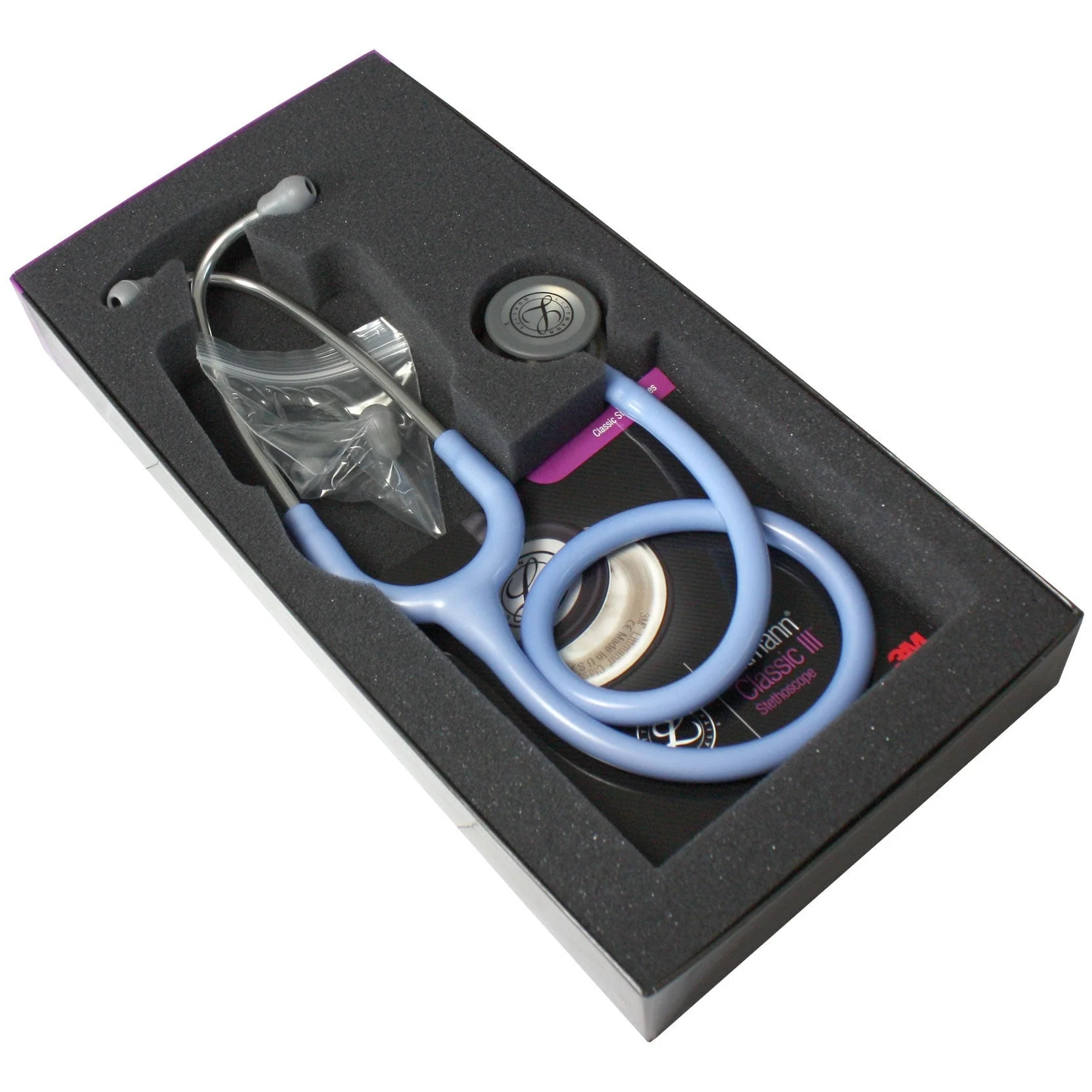 Littmann Classic III Monitoring Stethoscope: Ceil Blue 5630 - OVER ENGRAVED - Image 11