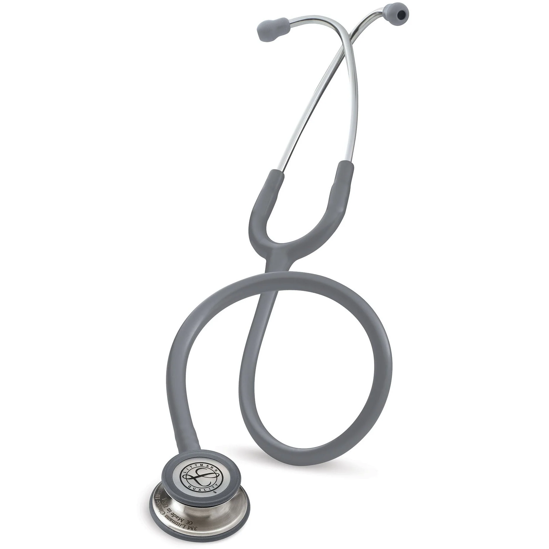 Littmann Classic III Monitoring Stethoscope: Grey 5621 - OVER ENGRAVED - Image 4
