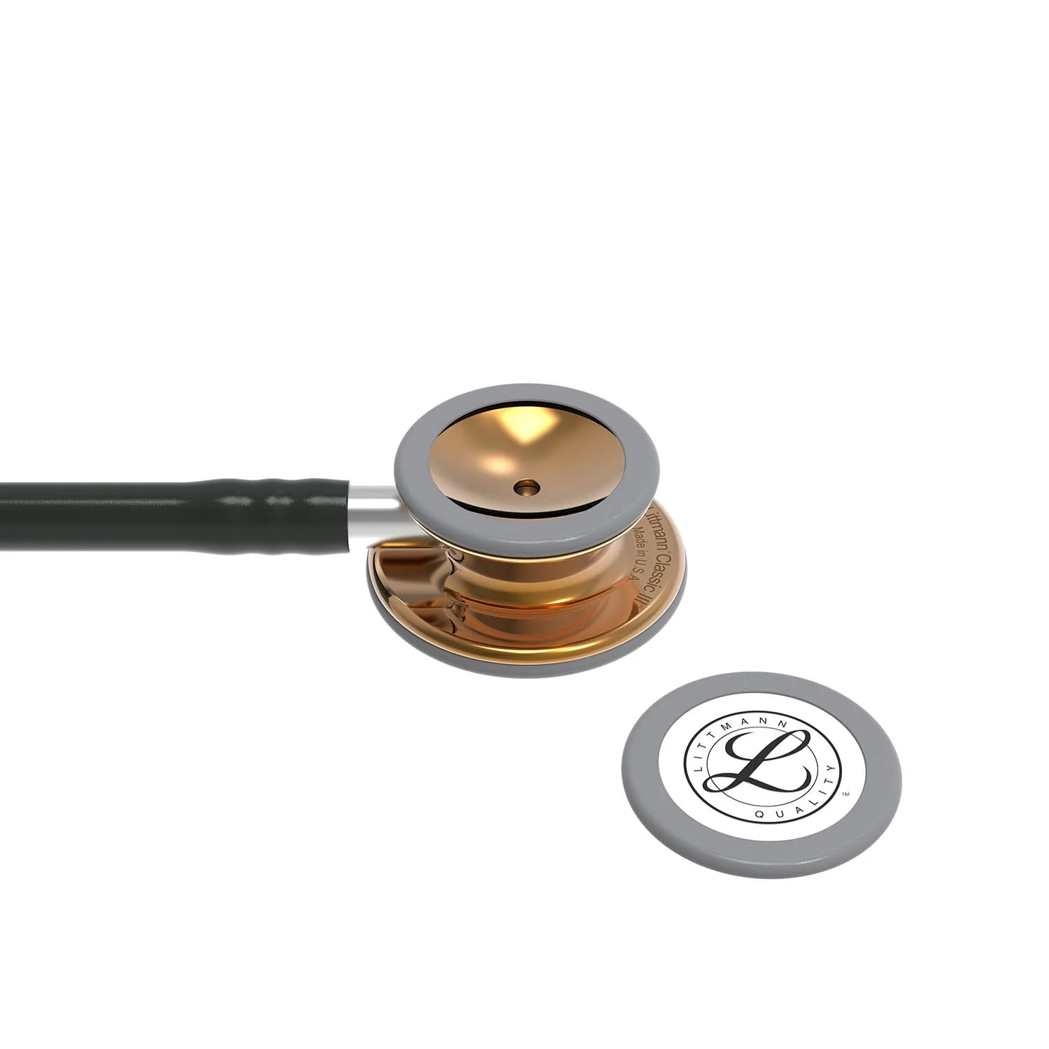 Littmann Classic III Monitoring Stethoscope: High Polish Copper & Black - Limited Edition 5646 - OVER ENGRAVED - Image 6