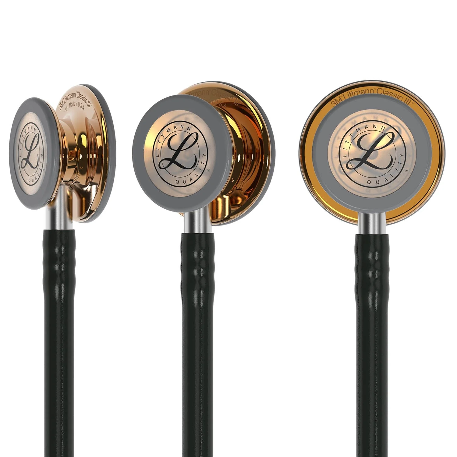 Littmann Classic III Monitoring Stethoscope: High Polish Copper & Black - Limited Edition 5646 - OVER ENGRAVED - Image 7