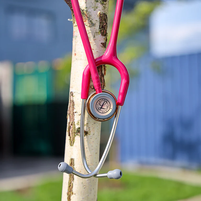 Littmann Classic III Monitoring Stethoscope: High Polish Copper & Raspberry - Limited Edition 5647 - OVER ENGRAVED - Image 3
