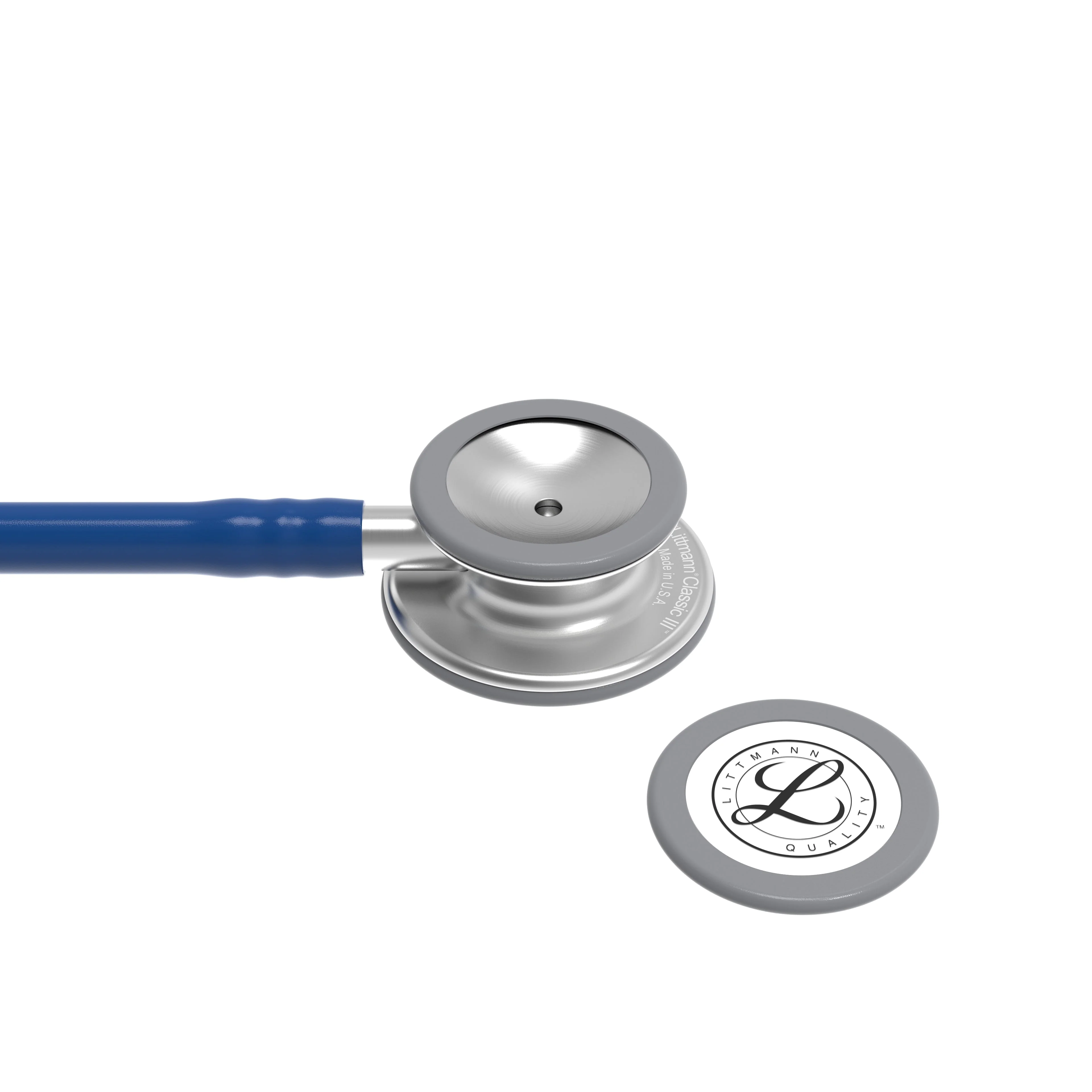 Littmann Classic III Monitoring Stethoscope: Navy Blue 5622 - OVER ENGRAVED - Image 7