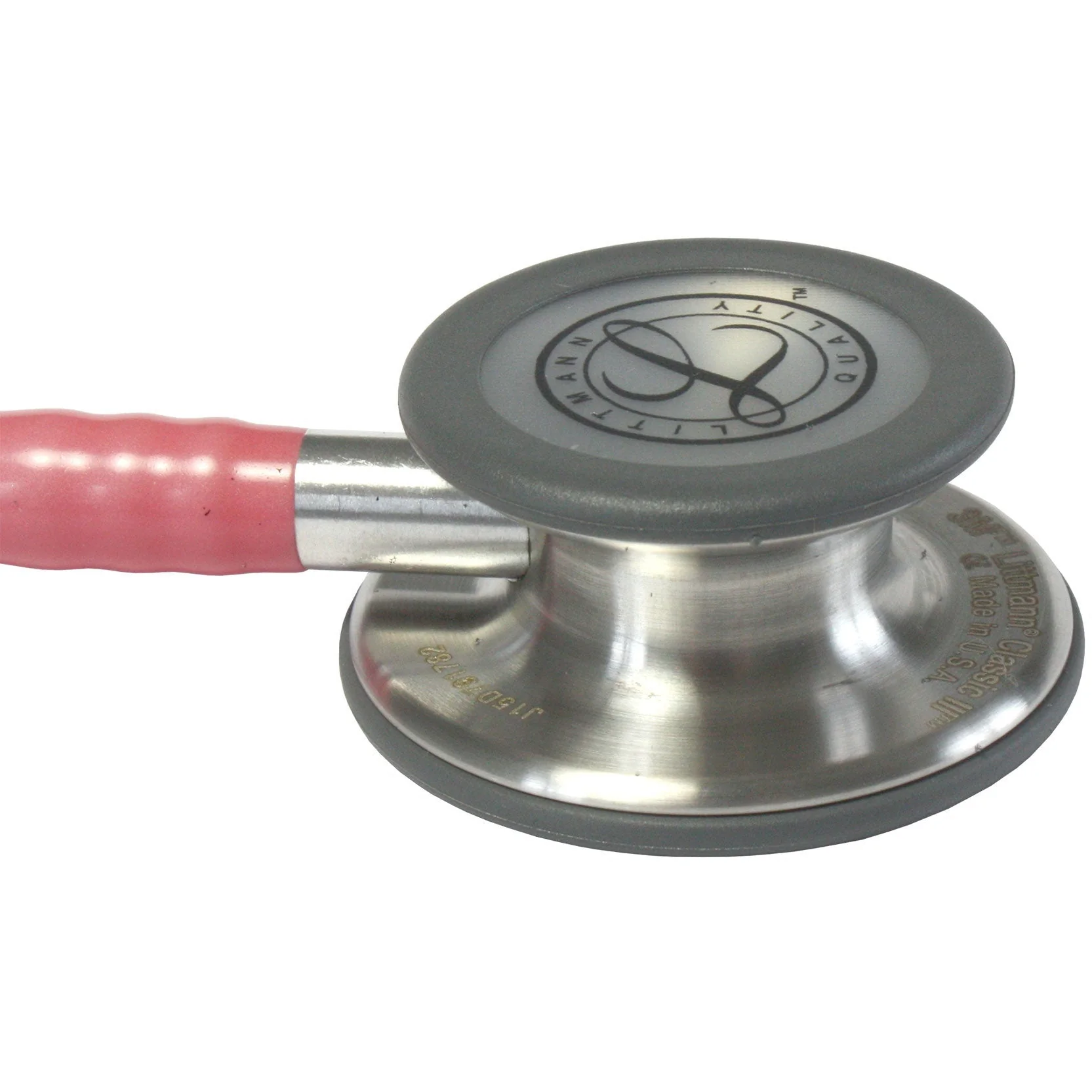 Littmann Classic III Monitoring Stethoscope: Pearl Pink 5633 - OVER ENGRAVED - Image 7