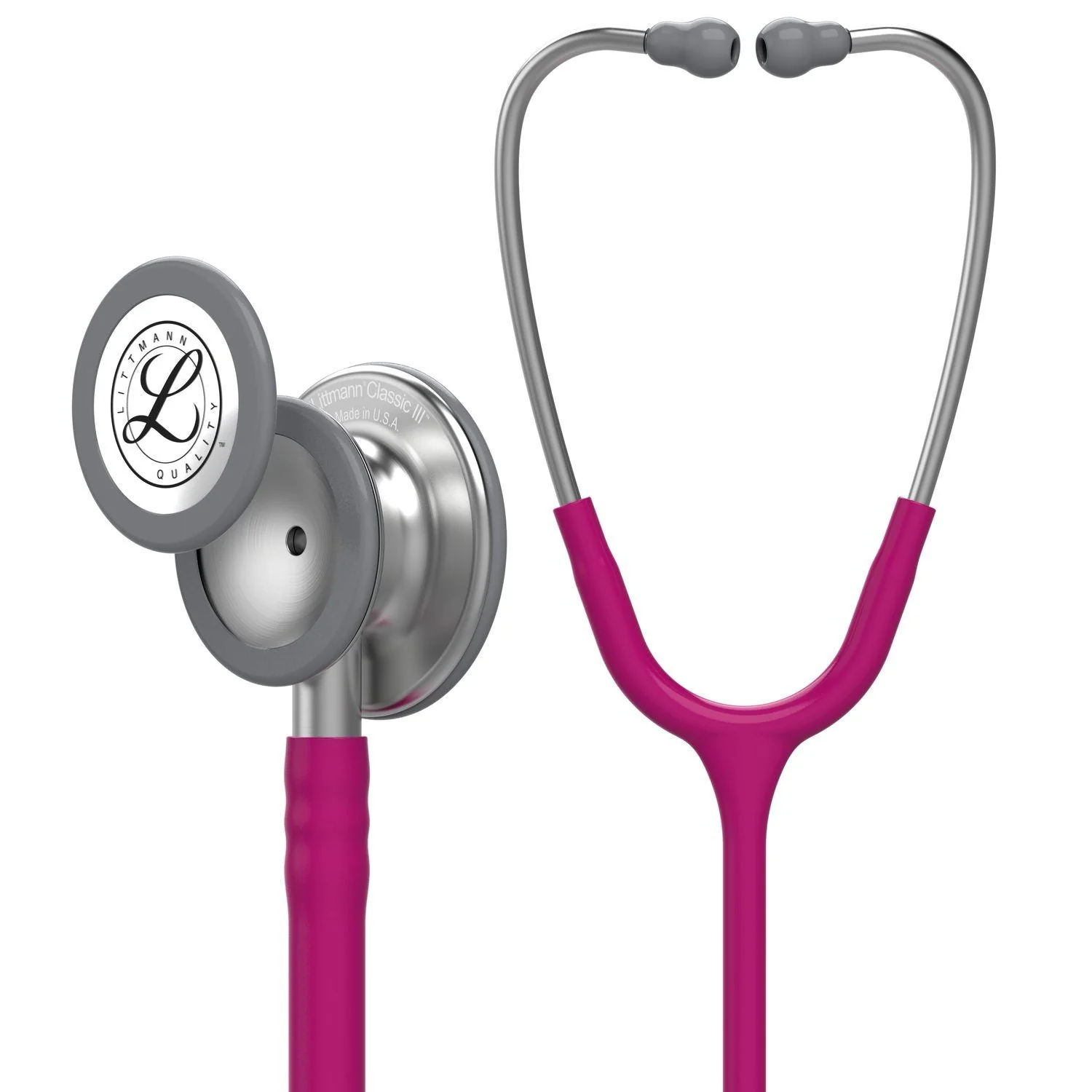 Littmann Classic III Monitoring Stethoscope: Raspberry 5648 - OVER ENGRAVED - Image 4