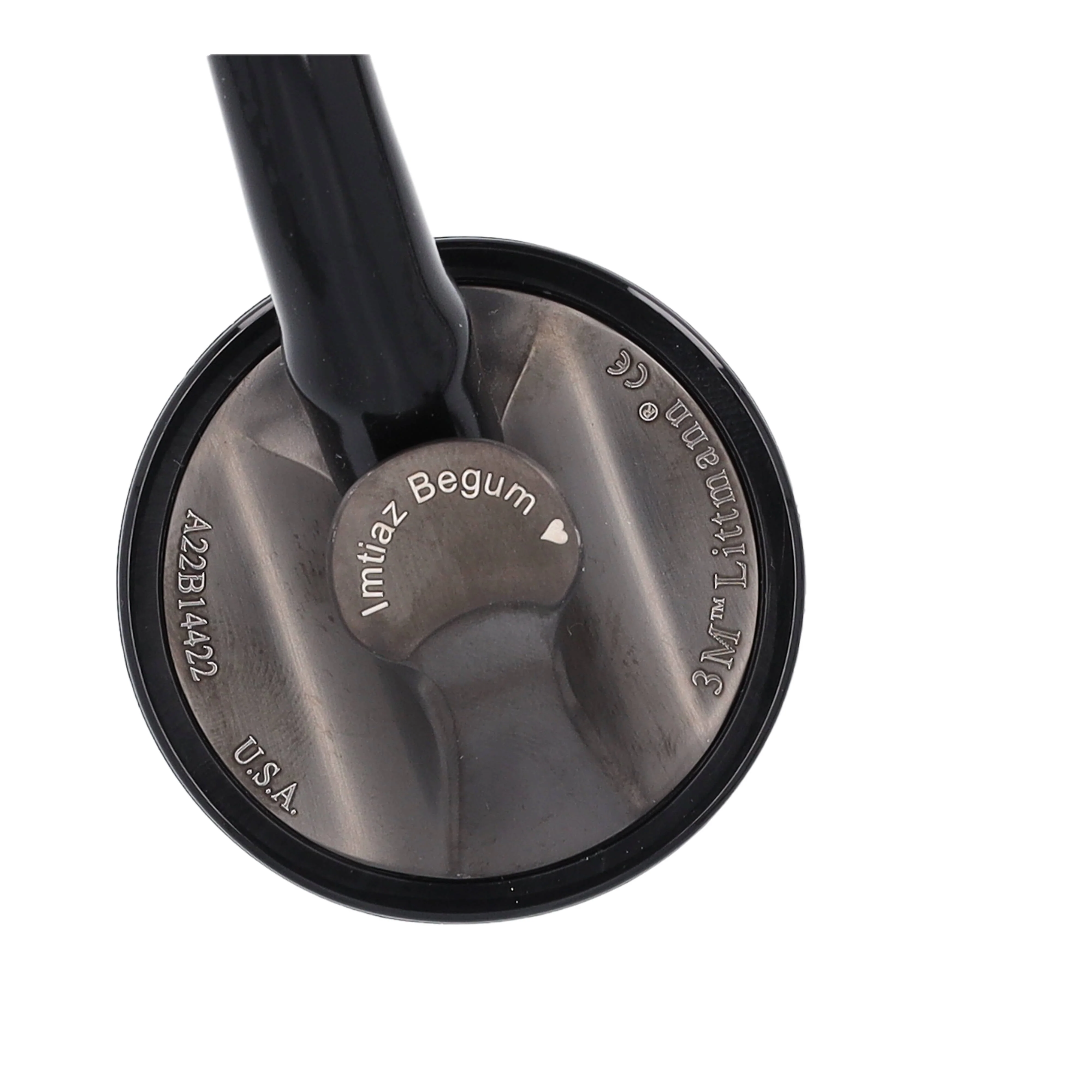 Littmann Master Cardiology Stethoscope: Black & Smoke 2176 - Image 12
