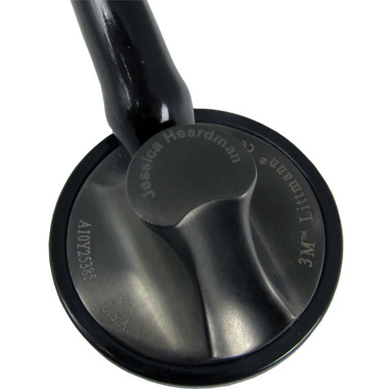 Littmann Master Cardiology Stethoscope: Black & Smoke 2176 - Image 9
